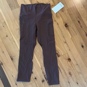 Lululemon align 25” pockets 8 High-Waist Pocket Leggings in Deep Brown
